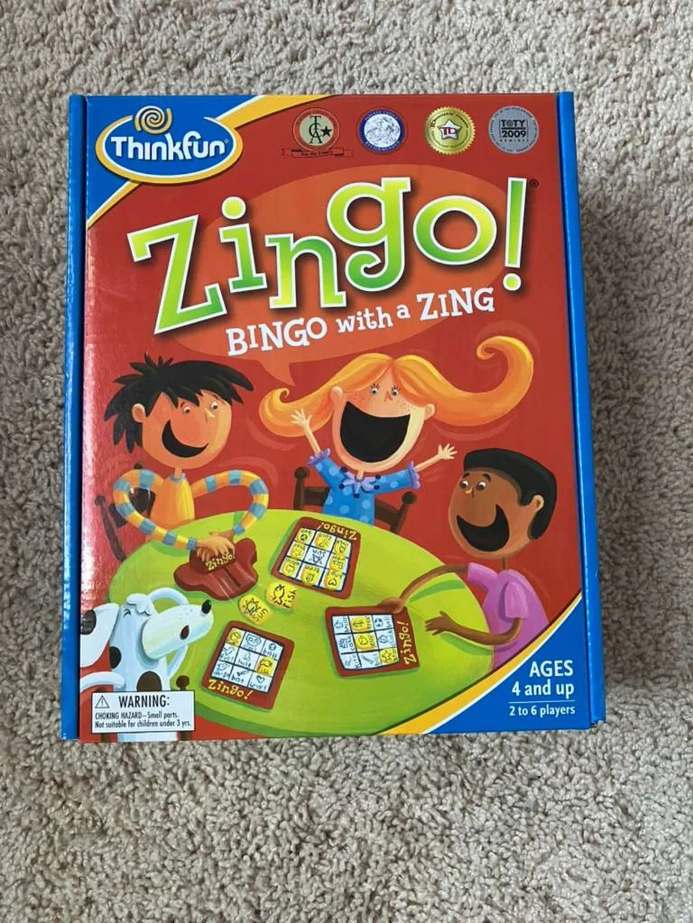 NEW FREE W/ KIDS PURCHASE Think! Zingo! Bingo Matching Game - Red, Green, Blue